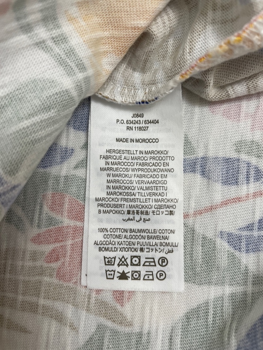 Boden Floral Bird Print Cotton Dress | Fit & Flare | Pockets | Size 6 (Approx) - Picture 7 of 7